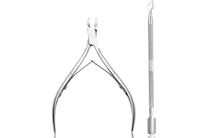 DIDISEEN Cuticle Remover and Cuticle Pusher Set Stainless Steel Cuticle Cutter Nail Tools with Cuticle Scissors for Manicure and Pedicure, Remove Dead Skin Toenails Cleaner