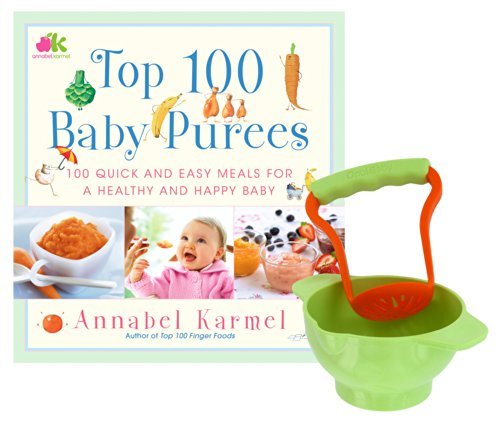 Top 100 Baby Purees Recipe Book with Crush & Eat Food Making Bowl