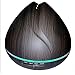 Produktbild Aroma Diffuser,Aupolo 400ml Luftbefeuchter Oil Düfte Humidifier Holzmaserung LED mit 7 Farben für für Yoga Salon Spa Wohn-, Schlaf-, Bade- oder Kinderzimmer Büro