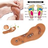 Las plantillas de terapia magnética también ayudan a mantener los pies frescos y secos con agujeros de aire 250 para ayudar a mejorar la salud de los pies