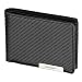 Produktbild Cadenis Herren Leder Geldbörse in geprägter Carbon-Optik mit Laser-Gravur schwarz Querformat 12,5 x 9,5 cm
