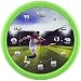 Produktbild Eurotime  Fussball Quarz Wanduhr Kein Ticken, schleichende Sekunde (geräuscharm) Modell 80090