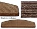 Produktbild Floordirekt Sisal Stufenmatten - 18x56cm, dunkelbraun