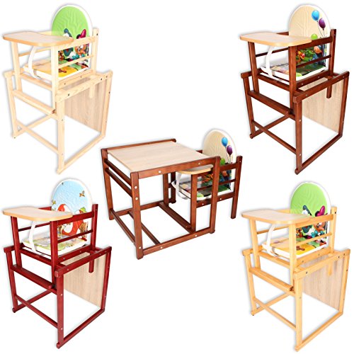 Kinderhochstuhl Kombihochstuhl Babyhochstuhl Hochstuhl Tisch Holz 4 TOP DESIGNS - 2