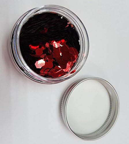 Glitter Chunks Mermaid &amp; Metallic Chunky Glitter. Cosmetic Glitter for Face &amp; Body (Ruby Rupert (02))