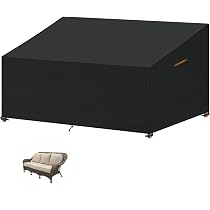 Housses De Chaise De Jardin Empilables AUPERTO - 89x89x120 Cm, Imperméables, Avec Cordon Et Sangles Coupe-vent
