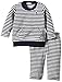 United Colors of Benetton Baby-Boys Stipe Velour Striped Tracksuit, Blue (Navy), 3 to 6 months (Manufacturer Size: 62 cms)