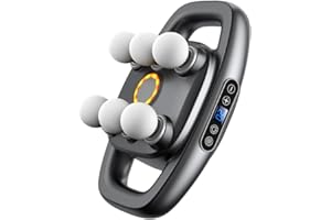 Tiamo Massagepistole mit 6 Köpfen, 30 Stufen & 4 Modi – Elektrisches Massagegerät für Beine, Arme, Taille, Rücken, Gesäß – Ganzkörper-Muskelentspannung,Geschenk für Frauen, Männer