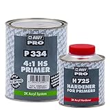 HB BODY PRO P334 es un imprimador acrílico de relleno/sellante de gran calidad para acabados totales y parciales en vehículos. Adecuado para pintura original o antigua e ideal para paneles originales del fabricante no lijados (capa de electrodeposición). Se puede aplicar como imprimación de relleno o como húmedo sobre húmedo con el catalizador 720.