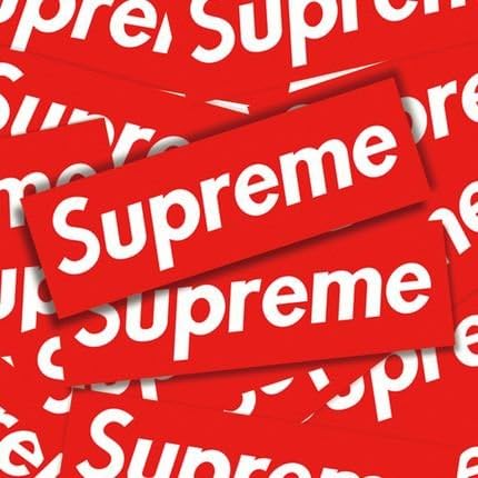 YOUNING 200 Pcs Supreme Car Sticker Small Waterproof Skateboard Sticker (200pack)