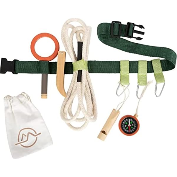 Ceinture D'aventure Scout Happy People - Pour Enfants Dès 5 Ans | Sifflet Et Mousquetons Inclus
