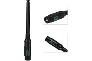 Diyeeni Antennes de Talkie-Walkie Double Broadband Expansionnel 144/430MHz SMA Mâle pour YAESU/Vertex Baofeng WouXun Zastone Linton Radios