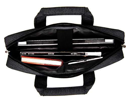ivencase 13 – 13,3 Zoll Laptop Tasche mit Schultergurt, Hülle Tasche Aktentasche für Laptops / MacBook / Notebook Schwarz - 7