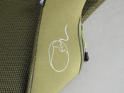 IDESK Rucksack-Weste für Laptops von 25,4-38,1 cm (10-15 Zoll), Schwarz / Grün - 7