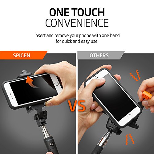 Selfie Stick, SpigenÂ® [New Generation] Bluetooth Selfie Stick with Remote Shutter for iPhone 7/7 Plus/6s/6s Plus,Galaxy S7/S7 Edge/S6,Galaxy Note 5/4,Nexus 5x/6P,LG G5 and More- S520 (SGP11721)