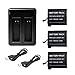 Produktbild Photo Master 3X GoPro4 AHDBT-401 Akku + Doppel-Ladegerät für GoPro Hero 4 Silver, GoPro Hero 4 Black Action Cam & Sport Cameras