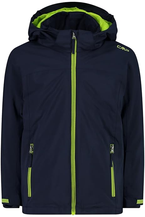 CMP Kinder Jacke Mit Kapuze - Wasserdicht Atmungsaktiv Mit 160g Füllung