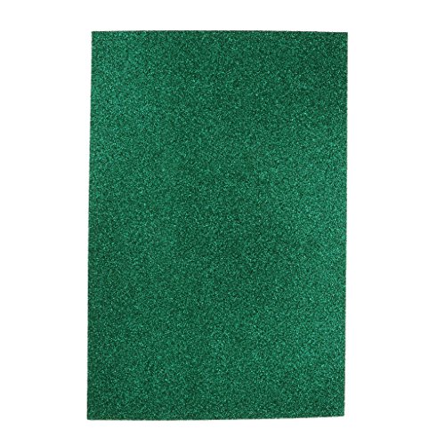 MagiDeal 10 Blatt Schaum Schwamm Blatt-glitter, 20 x 30 cm, selbstklebend, glitzernd, mit Pailletten - 8