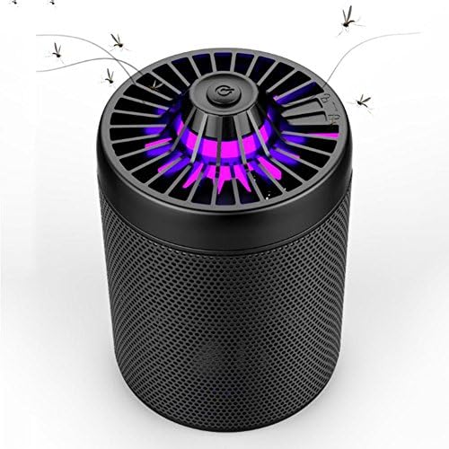 WXHNFHL Mosquito Traps Electronic Mosquito killer Suction Type Mosquito Lamp Indoor Outdoor USB Power Supply Portable Camping Tent Lights Physical Anti-mosquito Removable Mute Radiation-free Black
