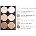 Tinabless 6 Colour Contour Kit Makeup Face Contouring and Highlighting Palette + Make Up Toothbrush Oval Brush
