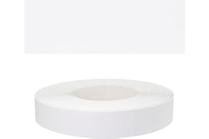 Mprofi MT® - Moldura Adhesiva y Melamina Cinta de Canto Blanco | 17mm x 5m | Protector Bordes para Estanterías, Muebles y Paneles | Canto Termoadhesivo Duradero | Espesor 0,50mm