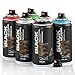 Produktbild Montana Black Sprühdosen POCKET CANS 6x150ml Vorratspack verschiedene Farben