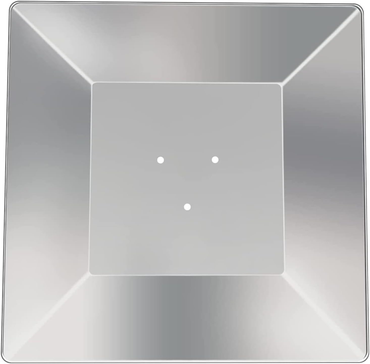 Aluminum Square Reflector Flame Shield For Pyramid Patio Heaters Enhanced Heat Distribution Fits 7 cm or 11 cm Hole Distance Replacement Shield Weather Resistant For Outdoor Use Silver 1 Piece(11cm)