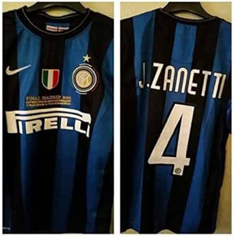 Nike Inter Maglia Finale Champions League 2010 Madrid Jersey Javier Zanetti  4 (XL) : Amazon.it: Sport e tempo libero