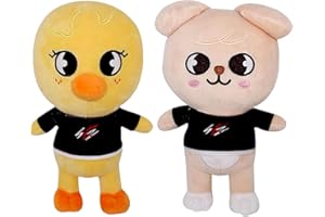 FISAPBXC Cute Plush Doll, Stuffed Cushion, Soft Stray Plush, Soft Animal Toy, Stray Yellow Chicken and Puppy Decoration Figure Plush Gift for Kids Girls Boys Friends Birthday Party.