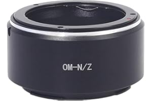 AMOPOFO OM-Niko Z - Anello adattatore per obiettivo Olympus OM da 35 mm, compatibile con Nikon Z 7 e per fotocamera Nikon Z 6 senza specchio, adattatore OM to Niko Z Lens