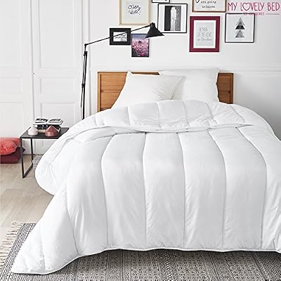 MyLovelyBed - Couette 4 Saisons - 260x240 cm - 3 en 1 (200g/m² et 300g/m² = 500g/m²) - Chaude pour l'hiver / Légère pour l'été