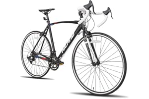 Hiland Bicicletta da corsa 700C Racing Bike City, a pendolo con 14 velocità, 55 cm…