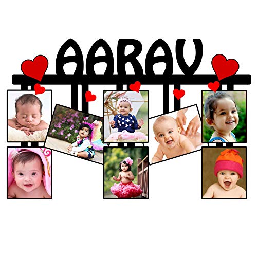 Unique Stuff Personalized Photo Name Collage Letter (Multicolour)