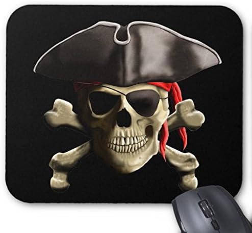 Ouliyou The Jolly Roger Pirate Skull Mouse Pad