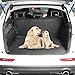 Price comparison product image Car Boot Liner, ELOKI Heavy Duty Universal Auto Rear Seat Car Boot Protector Cover, Waterproof Pet Seat Mat Hammock Back Seat Cover for Most Cars, SUV, Vans, Trucks, Black(147*137CM)
