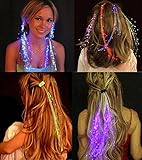 LED Light Up Hair Extensions Fibre Optic Hair Clip