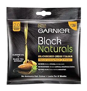 Garnier Black Naturals Hair Color, Shade 2, 20ml+20g (Pack of 8)