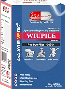 A&A Ayurvedic Wiupile Ayurvedic medicine for Piles l Piles Care medicine l Bavasir (60caps)