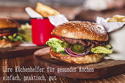 Hamburgerpresse, Allezola Premium Hamburger Presse Burger Hersteller für perfekte Burger, BBQ, Hamburger, Patties, Presse, Grill aus Aluguss - 7