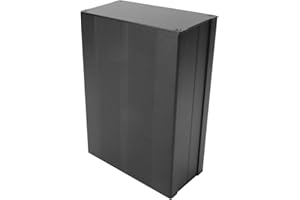 Oumefar Boîtier de refroidissement en aluminium Circuit imprimé DIY Boîtier de boîtier de projet électronique Shell Protect Box pour produits électroniques dissipant la chaleur 55 x 106 x 150 mm