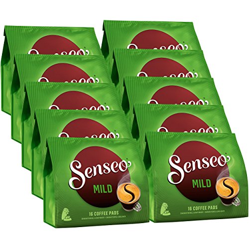 Senseo Mild, Pack of 10, 10 x 16 Coffee Pods Coffee Beansv