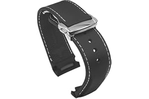 BBZ 20 mm 22 mm zakrzywiony koniec gumowy pasek do zegarka kompatybilny z Omega Seamaster 150/300/600 Speedmaster Planet Ocean Sports silikonowy pasek bransoletka