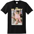 Sanfran Clothing Mr Blobby Homage Top Funny UK Tribute Gift for TV 90's Icon Legend Noel T-Shirt
