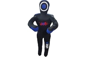 JR ACTIVE Mannequin d'entraînement MMA (position debout) pour boxe, combat, lancer, lutter, karaté, jiu-jitsu, entraînement de lutte - Non rempli