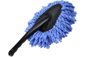 ADM PASS GROUP Cepillo Microfibras Lavado de Coches Moto con Mango Profesional eficiente Ligero Plumero Limpieza Quita Polvo carrocería Parabrisas Car Detailing plásticos Llantas (1)