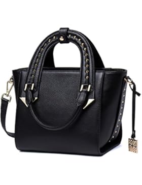 Malirona Niet besetzte echtes Leder-Frauen-Handtaschen-Oberseiten-Handgriff-Schultaschen-Schulter-Einkaufstasche