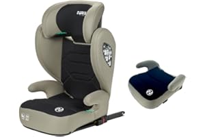 Nania Bogota 2 in 1 I-SIZE Kindersitz 15-36kg, Kinderautositz mit Isofix, Gruppe 2/3, 100-150 cm, Einstellbare Rückenlehne und Kopfstütze, mit Seitenschutz, Isofix oder Sicherheitsgurt