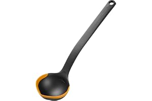 Fiskars Functional Form Soppslev, Slev med Silikonkanter och Mätskala