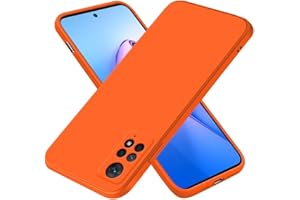 EASSGU Funda para Redmi Note 11 Pro/Note 12 Pro(4G) / Note 11E Pro (6.67" Inches), Carcasa de Silicona Suave de TPU - Naranja