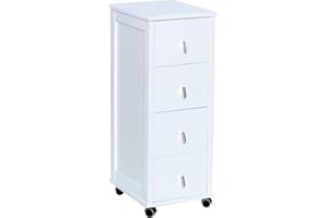 LIBEROSHOPPING.EU - LA TUA CASA IN UN CLIK Cassettiera POKERINO in Legno a 4 cassetti (Laccato Bianco)